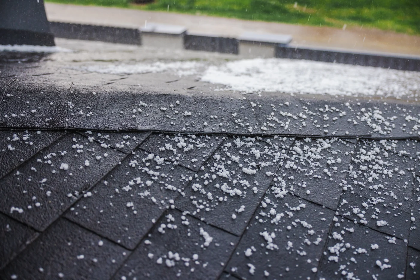 Hail damage roof repair for a residential home